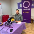 El coordinador de Podemos en CyL, Miguel Ángel Llamas.