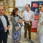 Carlos Izquierdo Yusta, Laura Sebastián, Diego Crespo y Andrea Ballesteros, en la presentación de Retablo Sonoro.