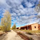 Vista de la urbanización fantasma a la venta en Lerma.