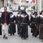 Las exclarisas de Belorado llegan al juzgado de Briviesca.