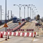 Estado de las obras en el viaducto, en una fotografía reciente, tomada en julio de 2025.