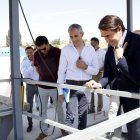 Imagen de la visita a la nueva EDAR de Peñaranda de Duero.