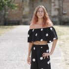 Valeria, ucraniana pregonera de las fiestas de tardobispo.