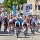 Imagen de la llegada al esprint a Buniel.