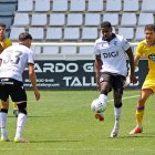 Imagen del partido entre el Burgos CF y el Valladolid.