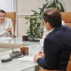 Reunión del presidente de la Junta, Alfonso Fernández Mañueco, con consejeros ante la situación de los incendios.