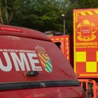 Un camión de la Unidad Militar de Emergencias (UME) en el Centro de Control, a 12 de agosto de 2025, en Tres Cantos, Madrid (España). 