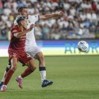 Atienza, durante el partido contra la Leonesa.