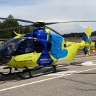 Archivo - Helicóptero medicalizado de Sacyl.
