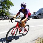 Mario Aparicio protagonizó la tercera escapada burgalesa en La Vuelta.