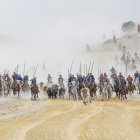 Primero de los encierros de las fiestas en honor a la Virgen del Rosario, con toros de la ganadería Araúz de Robles.