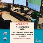 Gráfico elaborado por el 112 con datos del accidente en la A-6.