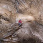 Detalle de la Sala de las Pinturas, cuya fragilidad impide su visita presencial. La imagen forma parte del recorrido virtual que se presentará en la Merindad de Sotoscueva.