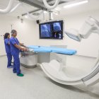 Uno de los nuevos angiógrafos instalados en el HUBU.