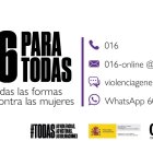 El 016 es el teléfono de atención a las víctimas