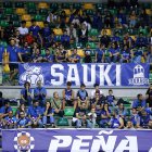 Imagen de aficionados durante el partido.