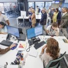 Nuevas oficinas del Ecyl y del Sepe, en la calle Juan de Padilla, en la capital burgalesa.