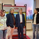 El subdelegado visitó el stand de INCIBE en Medina de Pomar.