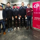Imagen de la presentación de los tres jugadores.