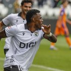 Appin festeja el gol que anotó a pase de David González.