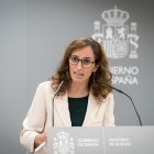 La ministra de Sanidad, Mónica García, presenta el estudio de la información correspondiente a las interrupciones voluntarias del embarazo realizadas en España durante el año 2024, a 1 de octubre de 2025, en Madrid (España).