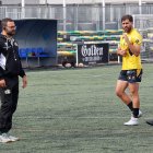 El técnico, a pie de campo la pasada jornada.