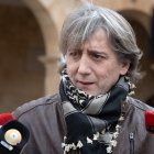 El secretario general del PSCyL y candidato a la Presidencia de la Junta, Carlos Martínez, y la secretaria de Igualdad del PSCyL, Lorena Valle, participan en la jornada ‘Mujeres que sostienen el territorio’