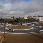 Esta es la primera rotonda 'a la holandesa' de Burgos, en la que los ciclistas tienen preferencia de paso.