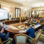 Un momento de la apertura del curso 2025/2026 de la UNED, en el salón de Estrados de la Diputación Provincial.