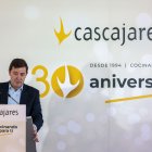 Mañueco durante su intervención en el 30 Aniversario de Cascajares.