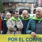 El portavoz nacional de Vox, José Antonio Fúster, se sumó al plante por el Tren Directo durante su visita a Burgos.