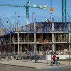 Viviendas en construcción en la calle Lazarillo de Tormes.