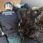 Imagen de la mercancía recuperada por la Guardia Civil