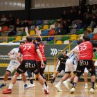 Imagen del partido entre el Cisne y el UBU San Pablo Burgos 2031.