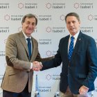 Alberto Gómez Barahona y Antonio Ruiz Saiz sellan el acuerdo.