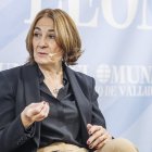 La directora territorial de Telefónica en Castilla y León, Castilla La Mancha y Madrid, Beatriz Herranz, durante su participación en el Club de Prensa de El Mundo de Castilla y León.
