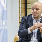 El director general de Fundación Intras, Pablo Gomez, durante su intervención en el Club de Prensa El Mundo Diario de Castilla y León.