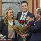 Instante de la despedida de Daniel de la Rosa.