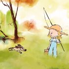 Imagen del corto La carpa y el niño.