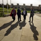 El ministro de Industria y Turismo conoce las actuaciones desarrolladas por el Plan de Sostenibilidad Turística en Destino en la Muralla de Ávila.