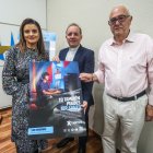 María de la O Rilova, ecónoma diocesana, Carlos Izquierdo, vicario general, y José Miguel Martínez, voluntario de la Pastoral Penitenciaria