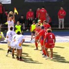 Cinco ensayos en la segunda parte en Ordizia colocan al Recoletas Burgos como líder provisional.