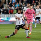 Curro Sánchez, durante el partido contra el Castellón.