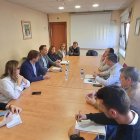 Imagen de la reunión con el comité de empresa.