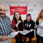 Mohamed Chograni, Carmen Älvarez , Elena Pascual y Cristina García durante la rueda de prensa.