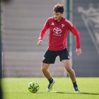 Imagen del entrenamiento del Mirandés.