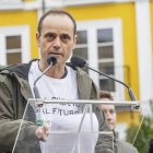 Instante de la movilización por la apertura del Tren Directo.