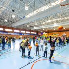 El baloncesto era una de las actividades deportivas.