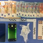 Material incautado al detenido.