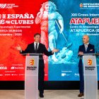 Borja Suárez y Javier González, durante la presentación.